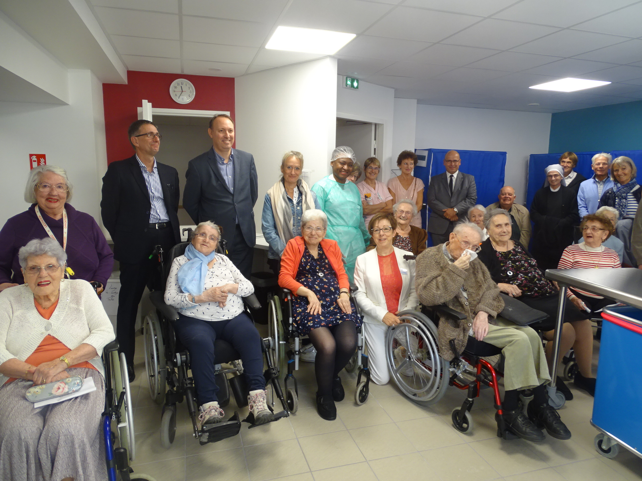 Inauguration de la blanchisserie à la Résidence COS Saint Philibert