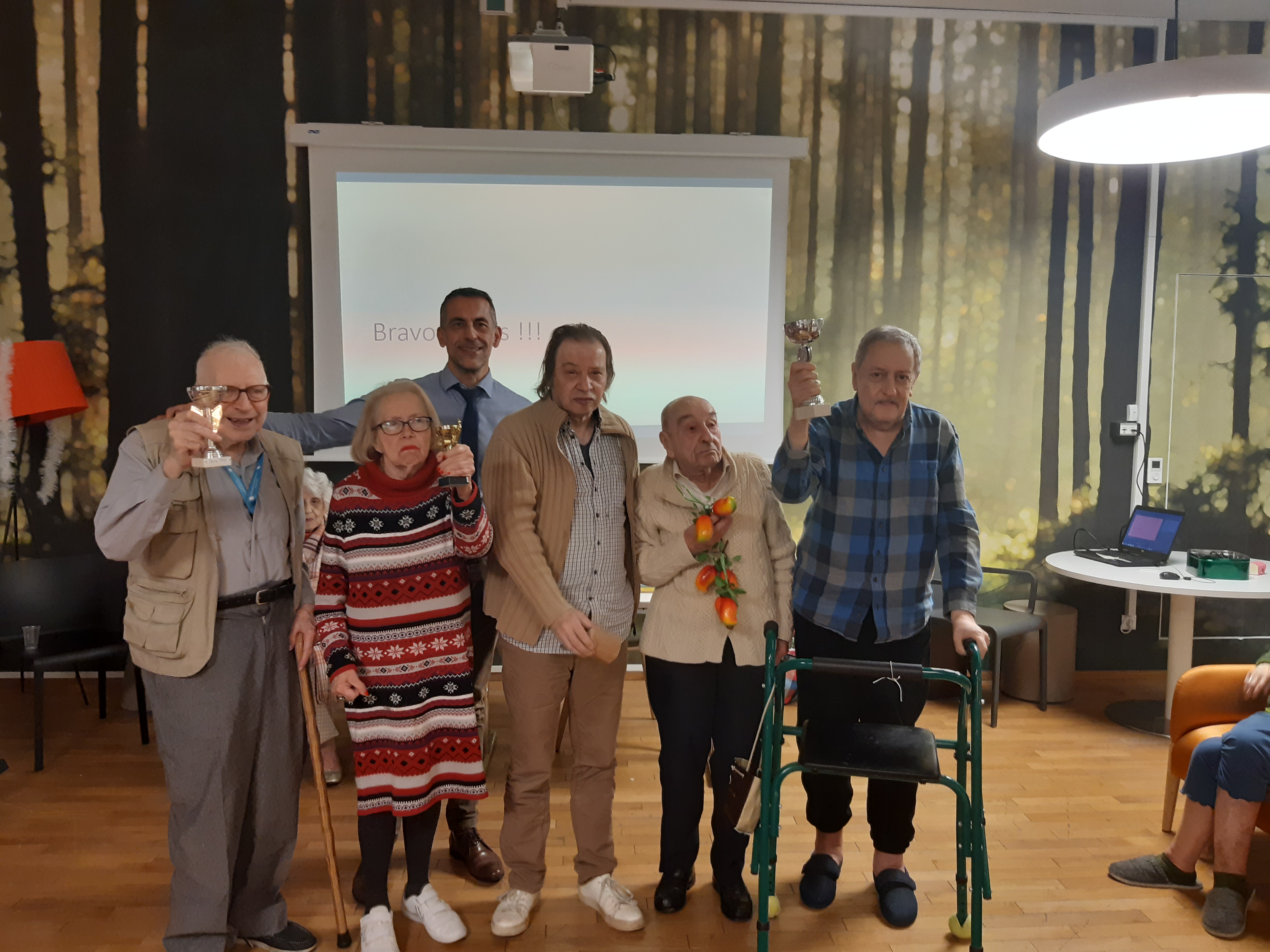 Photos des cinq premiers du championnat Remise des prix de la 1ère édition