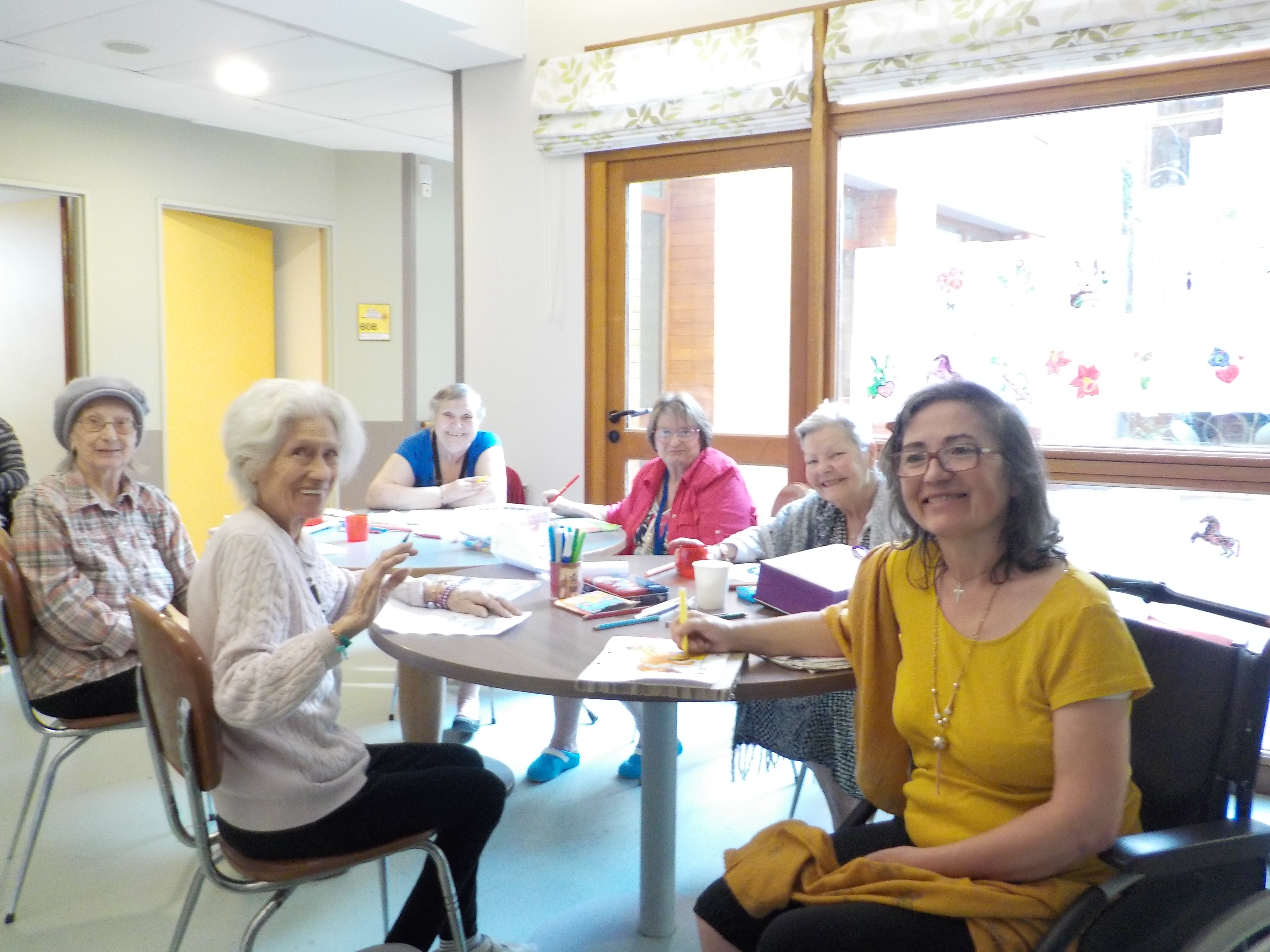 Atelier coloriage interservices au Garlaban