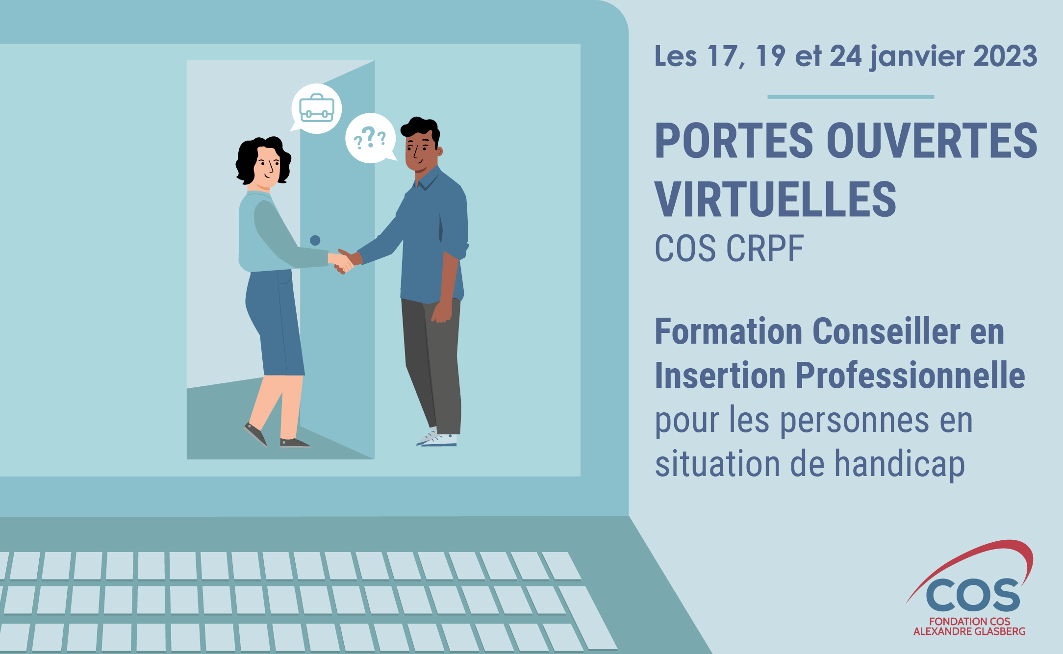 Portes-ouvertes virtuelles nouvelle formation Conseiller en Insertion Professionnelle Portes-ouvertes virtuelles nouvelle formation Conseiller en Insertion Professionnelle