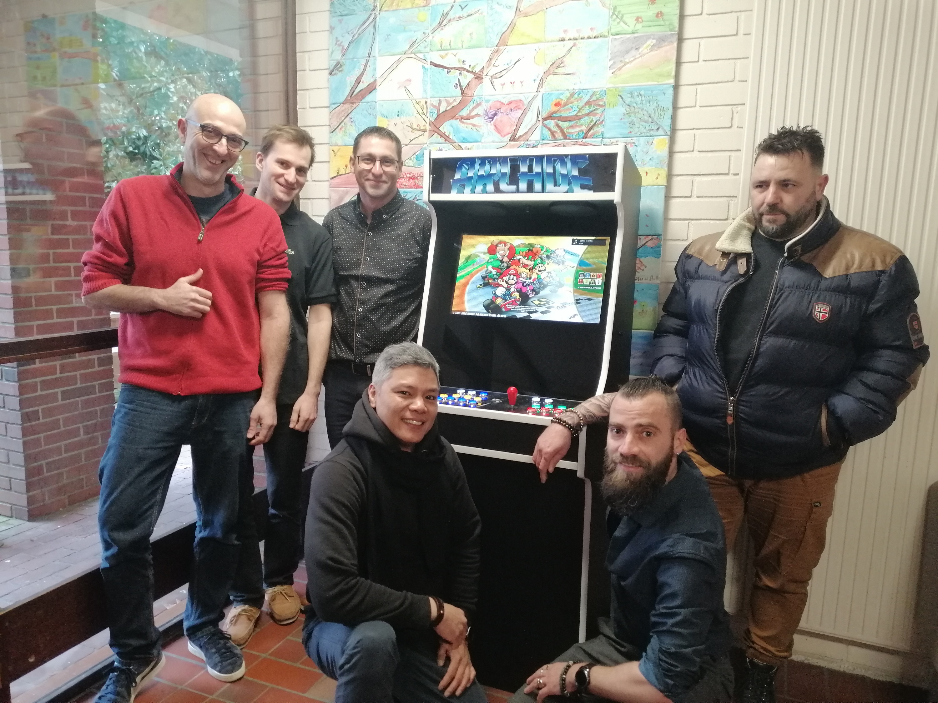 Une borne arcade construite par les stagiaires