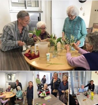 Le muguet offert par les bénévoles Soroptimist club de Cognac l'arrivée du muguet et la composition des bouquets