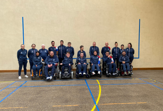 Equipe de France de Boccia au COS CRPF Equipe de France de Boccia au COS CRPF