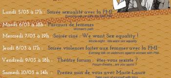 Programme semaine des droits de la Femme
