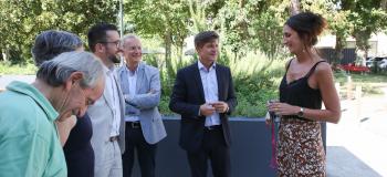 Visite du Maire de Bordeaux à Villa Pia 