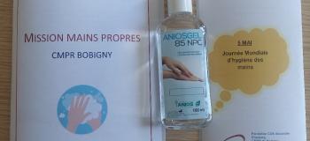 Livret de jeu et flyer informatif sur la thématique de l'hygiène des mains