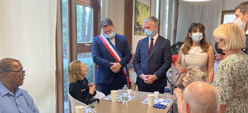 Visite de Jean Christophe Combes à l'Ehpad COS Jacques Barrot