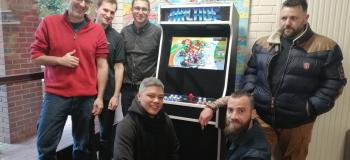Une borne arcade construite par les stagiaires