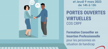 Nouvelles dates portes-ouvertes virtuelles formation Conseiller en Insertion Professionnelle