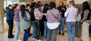 Les stagiaires EAA du COS CRPF visitent la Plateforme de la CAF 77
