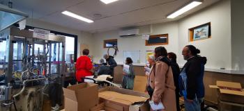 Les stagiaires CIP à l’ESAT Les Ateliers Caravelle de Nemours