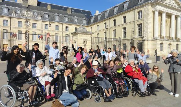 Des résidents en sortie