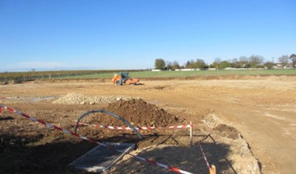 Terrain en préparation - octobre 2014