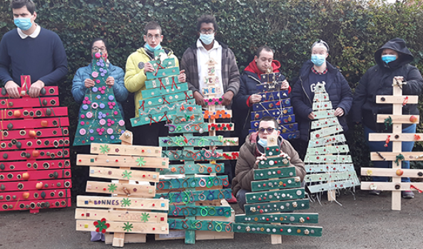Les résidents pendant les fêtes de Noël