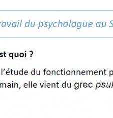 Le travail du psychologue au SAMSAH COS