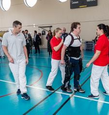 Inauguration de l'exosquelette Exso