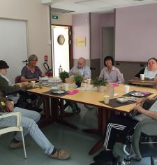 Premier repas convivial au Garlaban