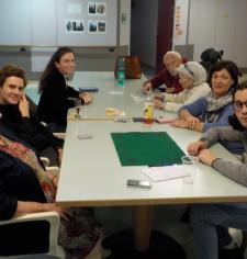 Jeux de société avec les élèves de terminale du lycée Lacordaire