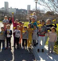 Bouquets de fleurs du parc préparés pour les résidents du Garlaban