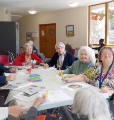 Atelier coloriage interservices au Garlaban