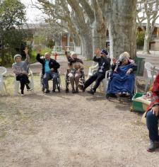 Partie de pétanque interservices 