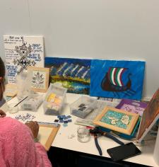 Les artistes du CMPR à l'œuvre