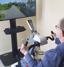 Une résidente utilise la Silverfit