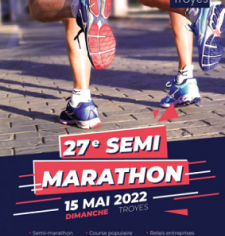 Affiche semi marathon 2022