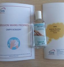 Livret de jeu et flyer informatif sur la thématique de l'hygiène des mains