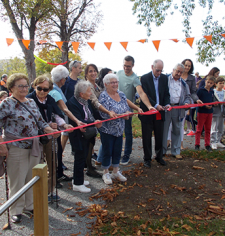 Inauguration du parcours santé adapté en présence d'Alain Fribourg, trésorier de la Fondation