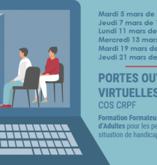Visuel pour presenter les dates des portes ouvertes virtuelles