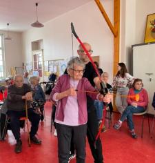 Le défi Tir à l'arc qui était le dernier des 4 épreuves sportives.