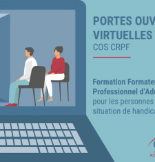 illustration pour représenter les portes ouvertes virtuelles